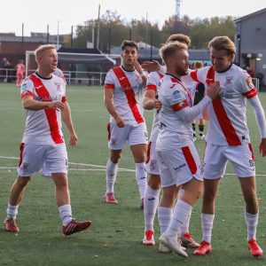 Bankies players celebrate